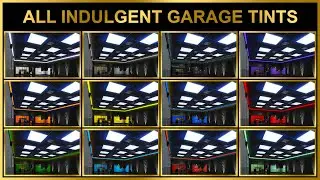 GTA 5 ONLINE - ALL 50 CAR GARAGE INDULGENT TINTS IN GTA ONLINE LOS SANTOS DRUG WARS