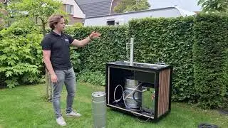 Wijnwinkel Barneveld, instructie biertap / tapinstallatie met bar (te huur)