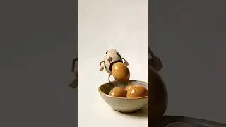 Freshly Baked Quail Eggs 😳🥚🔥 | Funny Food Animation #Shorts #foodcomedy #darkhumor #weirdfood