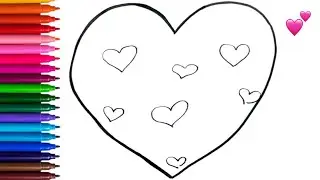 How To Draw Heart Step By Step | Heart Drawing Easy | Drawings For Kids
