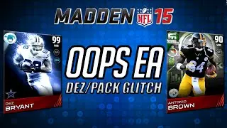 MUT 15 - EA Messes Up WR2 Set - 99 Dez Bryant & Justin Houston - Bundle and MUT 15 Pack Glitch