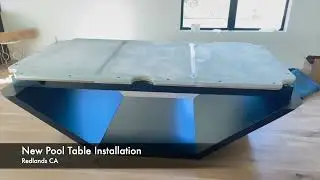 New pool table installation