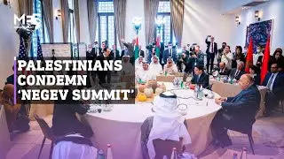 The Palestinian Authority has condemned the &lsquo;Negev Summit&rsquo; between four Arab states, the US & Israel