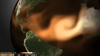 Saharan Dust Cloud Travels Across Atlantic