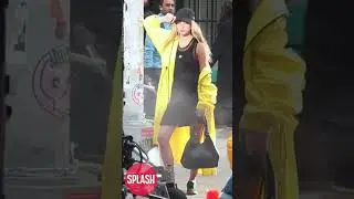 Model Lila Moss Shoots DKNY Advert In New York City
