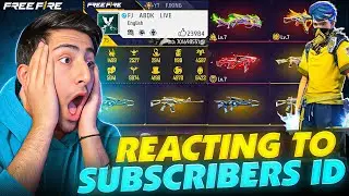 Reacting To My Subscribers IDs AnD Collection😱😍1-10 Rating [A_s Gaming] - Free Fire Max