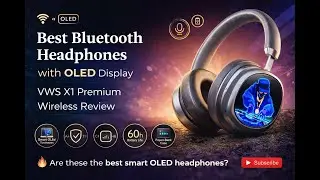 Best Smart Headphones with OLED Display 🤯 VWS X1 #Shorts #headphones  #OLEDHeadphones #SmartGadgets