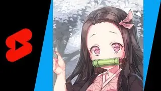 Nezuko Kamado | Demon Slayer | Minecraft Pixel Art | #shorts