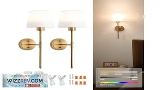 VEVOR Battery Operated Wall Sconce Set of 2 4000mAh Rechargeable Wireless Wall