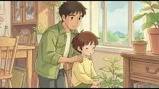 Rainy Train Passing by a Cozy Home 🌧️ | Ghibli-Style ASMR (No Music)
