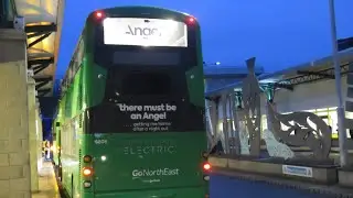(First Day in Service) Go North East 6808 on the Angel 21 to Newcastle.