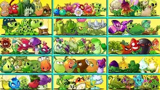 Random 15 Team Plants LEVEL 1 vs All Zombies PVZ 2 - Which Teams Plant Will Win?