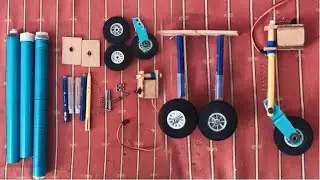 How to make Landing gear for rc plane | DIY RC plane landing gear servo steering landing gear