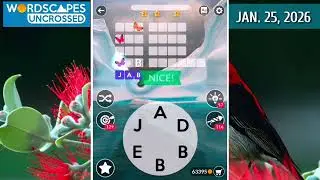 Wordscapes Uncrossed Daily Puzzle January 25, 2026 gameplay | Answers | Solutions 