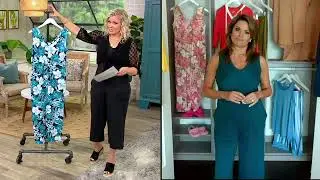 Cuddl Duds Flexwear V-Neck Jumpsuit on QVC