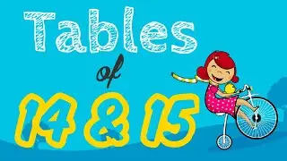 Learn Table of 14 To 15 | 14 to 15 tables | table 14 to 15 | 14 se lekar 15 tak table