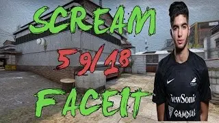 CSGO: POV ScreaM (59/18) in one FaceIt match