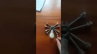 Metal art#Spider🕷# nutbolts#fuse#bulb