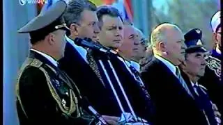 Russia Victory Day Parade in Samara 9 May 1998 Russian Anthem