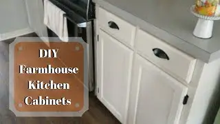 DIY Painted Kitchen Cabinets | White cabinets | Matte black hardware
