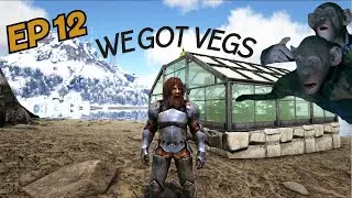 Let's build Greenhouse farm! | ARK 100 Days The Island Ep 12