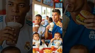 Mbappe Ronaldo with their baby go to Gym 🏋️