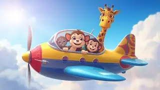 Super Brave Flight 🛩️ | Fun Animal Song for Kids | Learn to Be Brave