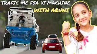Farming simulator 22 Indian mod challenge Hindi combine traffic me FSA di trafic jam kar diya