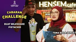 Challenge buat Pistachio Milkshake Hensem Cafe Guna Serbuk MIX-LAH