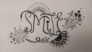 sketch of smile in mandala art | manya art gallery