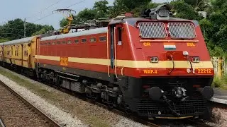 Freshly Painted BSL (Bhusaval) WAP4 22212 leads sabari Express | ex. WAP6 |