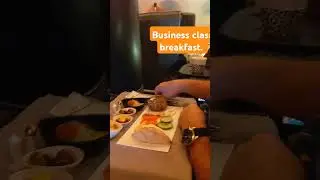 Turkish airlines Business Class breakfast 👍#shorts #short #travel @TrowelandTravel