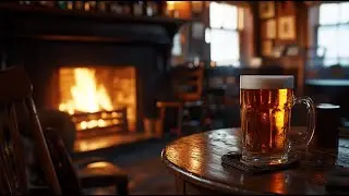 St. Patrick's Day Pub Ambiance 🍀🔥 | 10 Hours of Cozy Fireplace & Irish Music