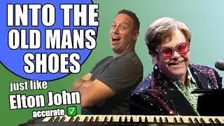 Elton John Piano Stylings Lesson | Learn To Play Piano | Into The Old Man's Shoes | Shawn Cheek