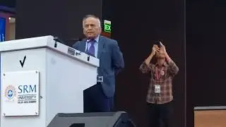 Padmabhushan Dr Ganguly at SRM SKECT and MBSI conference session on microbes