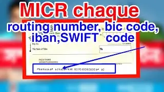 micr chaque micr code iban SWIFT code