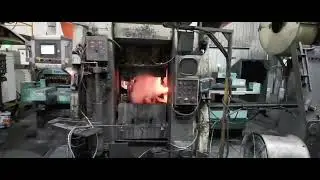 Two axis long arm forging manipulator for  wheel hub units are high-precision automotive parts