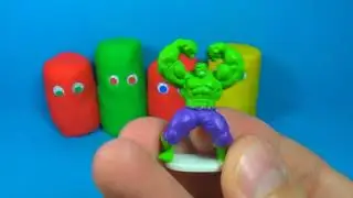 Play Doh surprise eggs MARVEL SpiderMan HULK Wolverine BATMAN SuperMan eggs surprise play