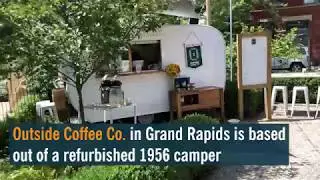 Outside Coffee Co. serves up drinks in an outdoor setting