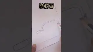 How to draw a Hacksaw #shorts