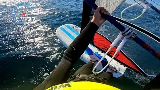 IQ foil starboard Cannes session jybe ans crash  windfoil iris X phantom afs foil