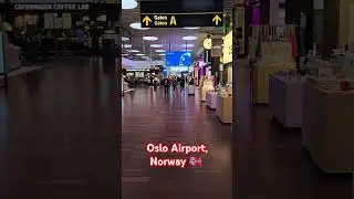 Oslo Norway Airport Walk 🇳🇴 #OsloAirport #Shorts #viralshorts