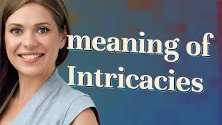 Intricacies | meaning of Intricacies