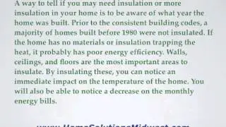 5 signs your home needs to be insulated