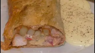 Дядя Шеф. Домашний ролл с курицей. Homemade chicken wrap.