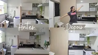 VLOG - INSTALOU A PERSIANA PARA DIVIDIR A LAVANDERIA DA COZINHA - RAQUEL TORRES