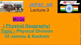 MCQs Physical Division of J&K || Physical Geography JKPSC_AR || Geography for jkpsc _AR