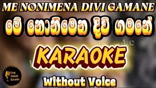 Me nonimena divi ganane/මේ නොනිමෙන දිවි ගමනේ /Without Voice/with Lyrics   
