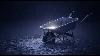 8 Hours of Wheelbarrow Rain Sounds: Metal Resonations for Sleep | Black Screen | ASMR