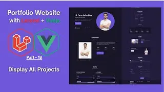 Building a Laravel Vue.js Portfolio App (Step by Step): Display All Projects